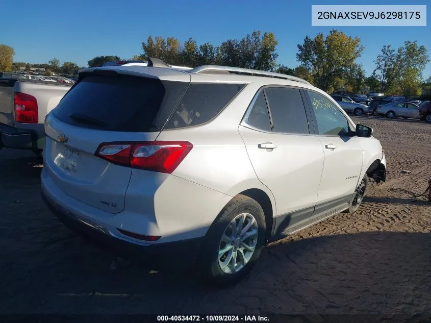 2018 Chevrolet Equinox Lt VIN: 2GNAXSEV9J6298175 Lot: 40534472