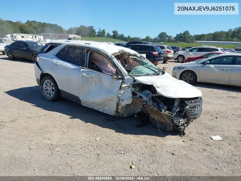 2018 Chevrolet Equinox Lt VIN: 2GNAXJEV9J6251075 Lot: 40542884