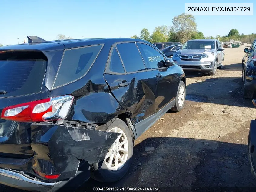 2018 Chevrolet Equinox Ls VIN: 2GNAXHEVXJ6304729 Lot: 40543352