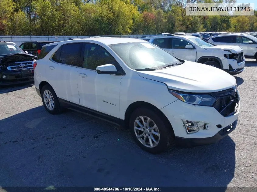 2018 Chevrolet Equinox Lt VIN: 3GNAXJEV6JL131245 Lot: 40544706