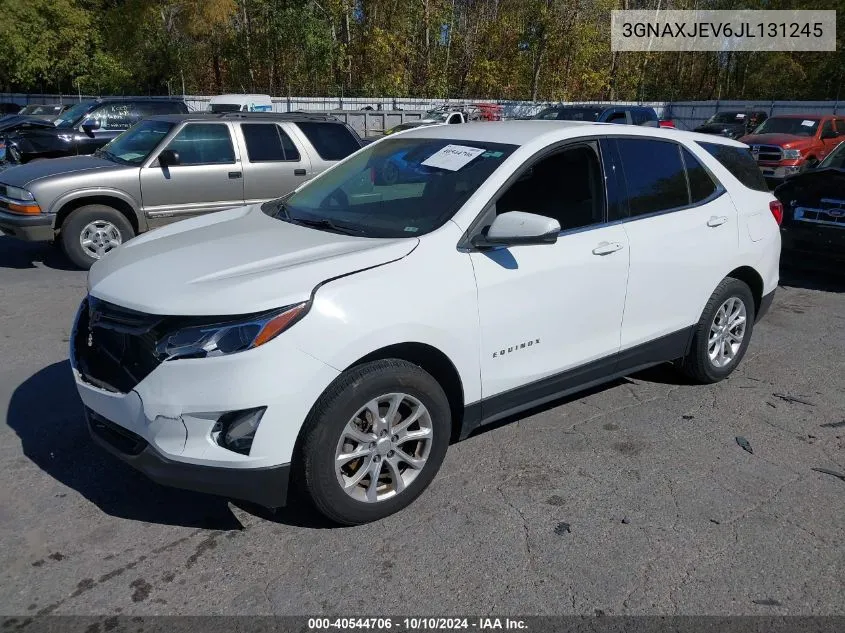 2018 Chevrolet Equinox Lt VIN: 3GNAXJEV6JL131245 Lot: 40544706