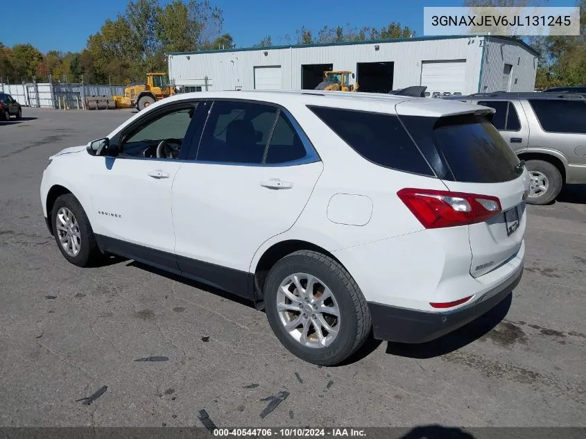 2018 Chevrolet Equinox Lt VIN: 3GNAXJEV6JL131245 Lot: 40544706