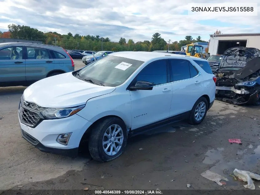 2018 Chevrolet Equinox Lt VIN: 3GNAXJEV5JS615588 Lot: 40546389