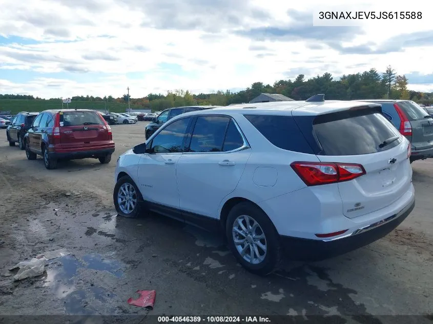 2018 Chevrolet Equinox Lt VIN: 3GNAXJEV5JS615588 Lot: 40546389