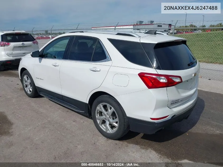 2018 Chevrolet Equinox Lt VIN: 2GNAXKEX4J6247488 Lot: 40546653