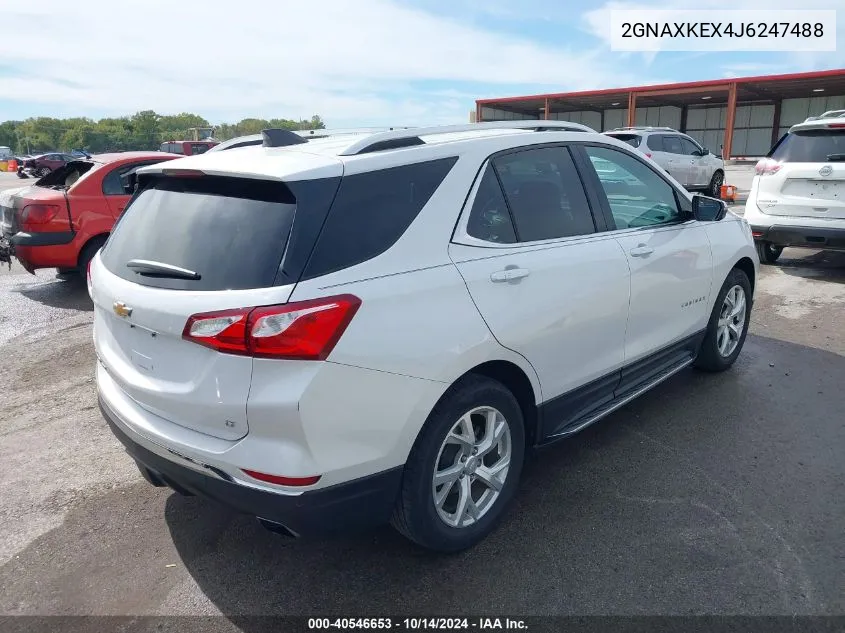 2018 Chevrolet Equinox Lt VIN: 2GNAXKEX4J6247488 Lot: 40546653