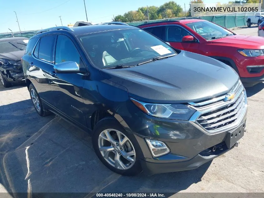 3GNAXMEV0JL102065 2018 Chevrolet Equinox Premier