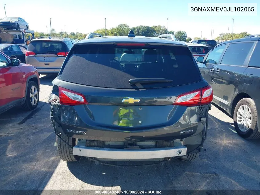 2018 Chevrolet Equinox Premier VIN: 3GNAXMEV0JL102065 Lot: 40548240