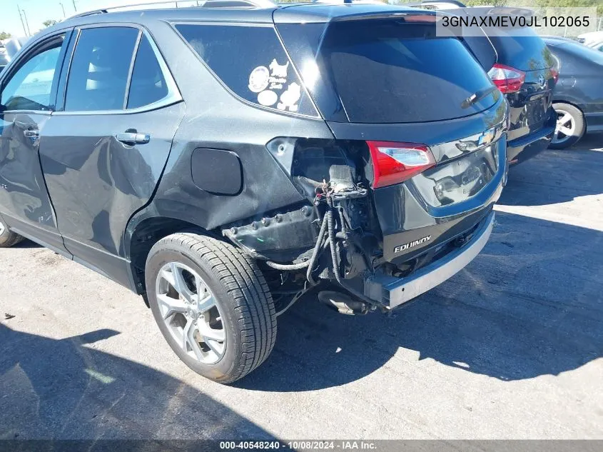 3GNAXMEV0JL102065 2018 Chevrolet Equinox Premier