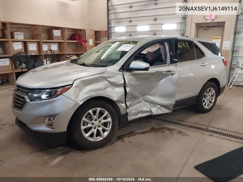 2018 Chevrolet Equinox Lt VIN: 2GNAXSEV1J6149114 Lot: 40548369