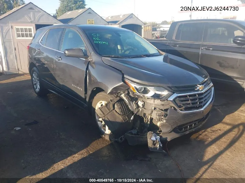 2018 Chevrolet Equinox Lt VIN: 2GNAXJEV2J6244730 Lot: 40549765