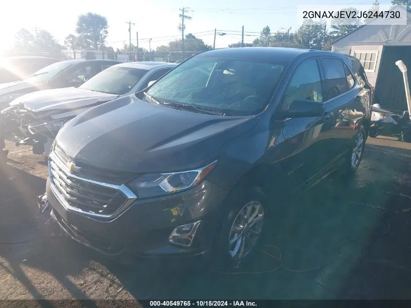 2018 Chevrolet Equinox Lt VIN: 2GNAXJEV2J6244730 Lot: 40549765