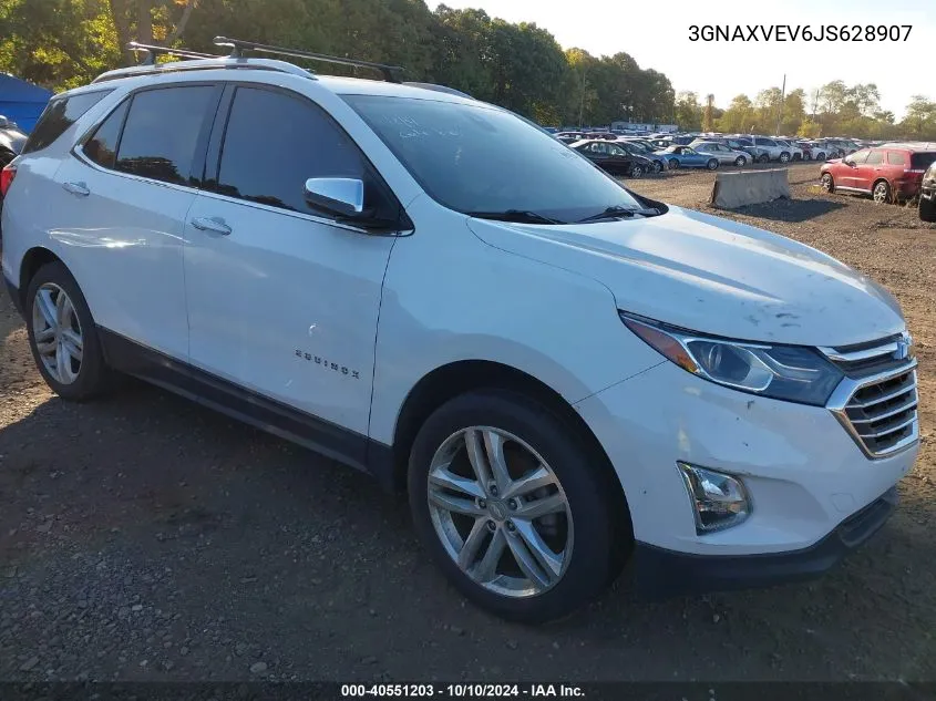 2018 Chevrolet Equinox Premier VIN: 3GNAXVEV6JS628907 Lot: 40551203