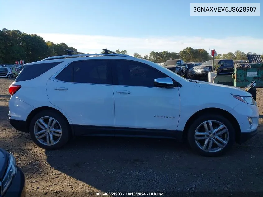 2018 Chevrolet Equinox Premier VIN: 3GNAXVEV6JS628907 Lot: 40551203