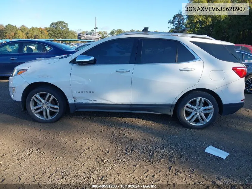 2018 Chevrolet Equinox Premier VIN: 3GNAXVEV6JS628907 Lot: 40551203