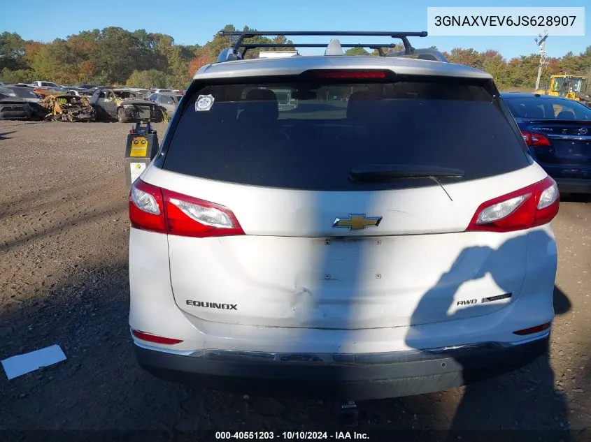 2018 Chevrolet Equinox Premier VIN: 3GNAXVEV6JS628907 Lot: 40551203