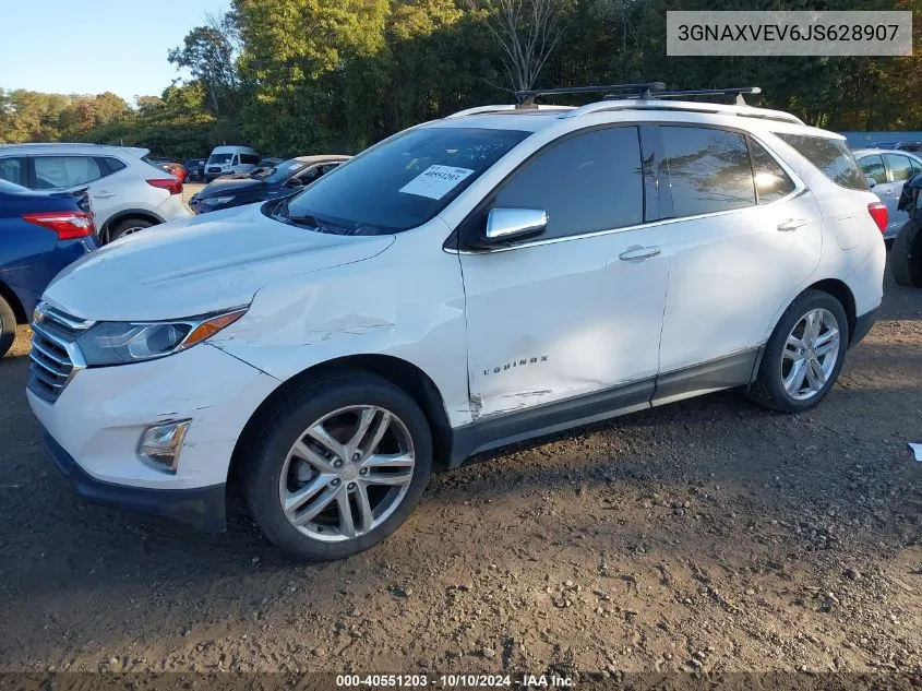 2018 Chevrolet Equinox Premier VIN: 3GNAXVEV6JS628907 Lot: 40551203