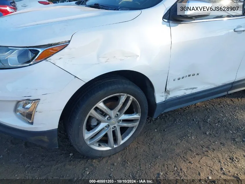 2018 Chevrolet Equinox Premier VIN: 3GNAXVEV6JS628907 Lot: 40551203