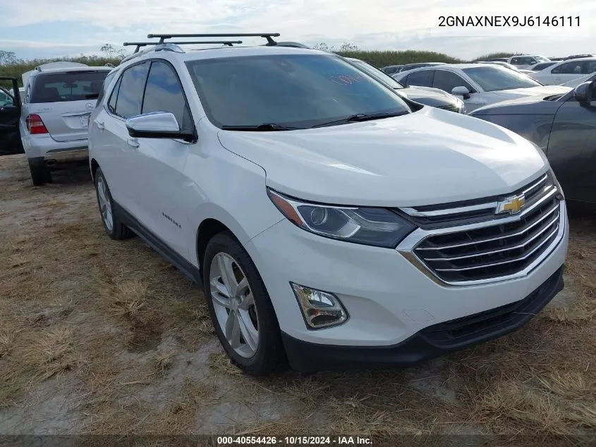 2018 Chevrolet Equinox Premier VIN: 2GNAXNEX9J6146111 Lot: 40554426