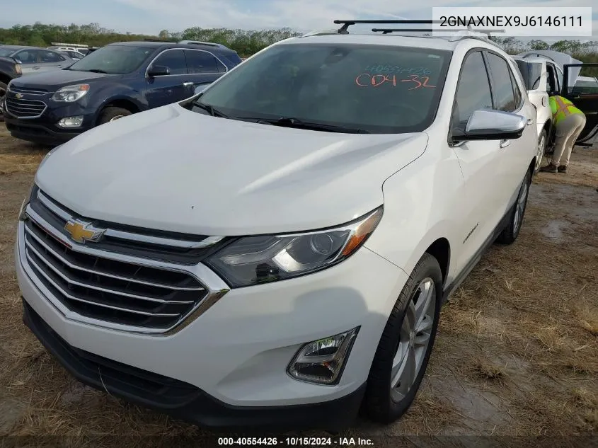 2018 Chevrolet Equinox Premier VIN: 2GNAXNEX9J6146111 Lot: 40554426