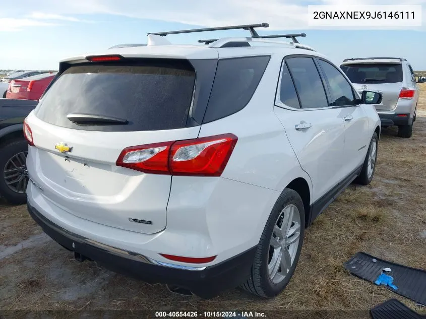 2018 Chevrolet Equinox Premier VIN: 2GNAXNEX9J6146111 Lot: 40554426