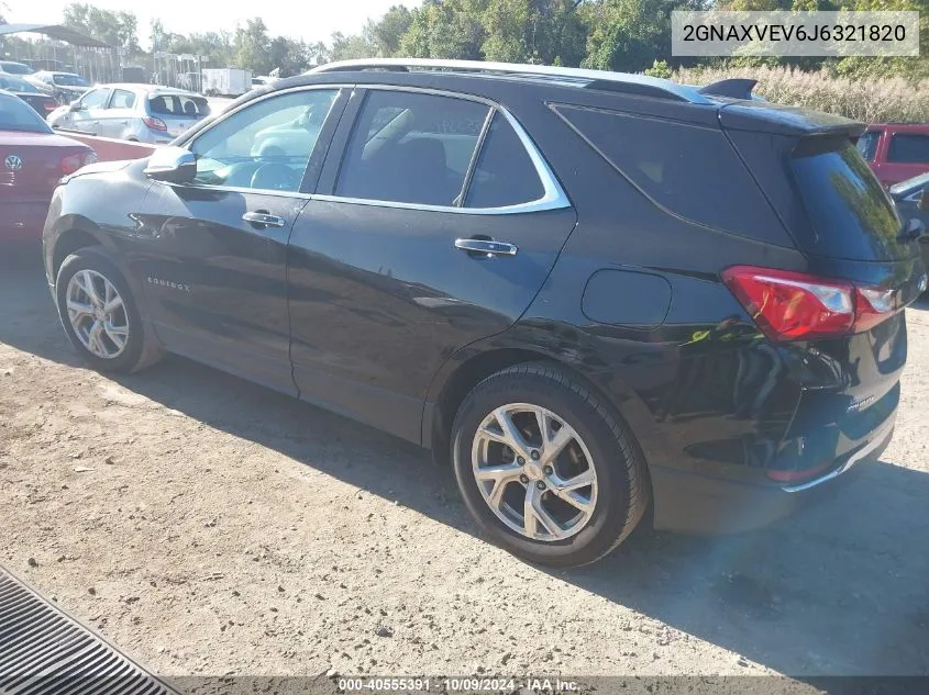 2GNAXVEV6J6321820 2018 Chevrolet Equinox Premier