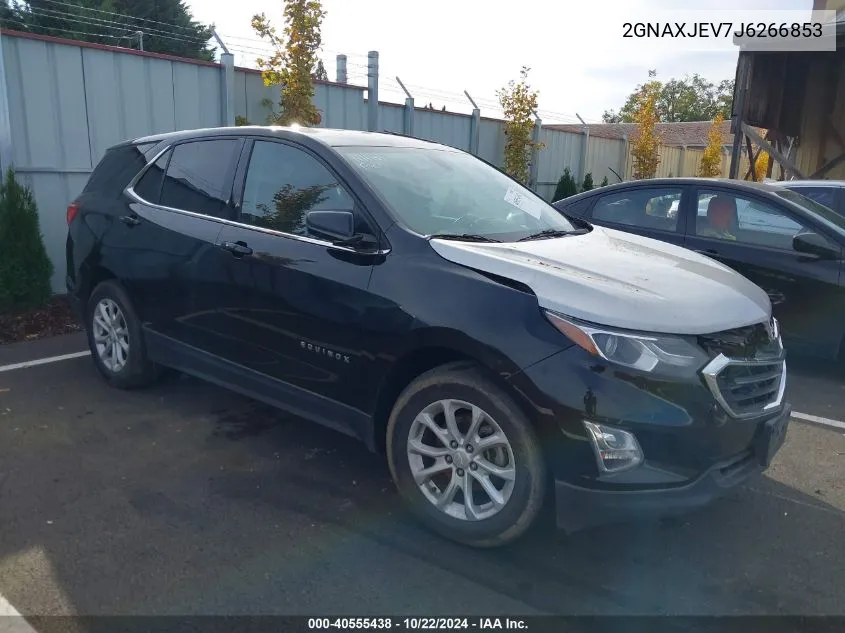 2018 Chevrolet Equinox Lt VIN: 2GNAXJEV7J6266853 Lot: 40555438