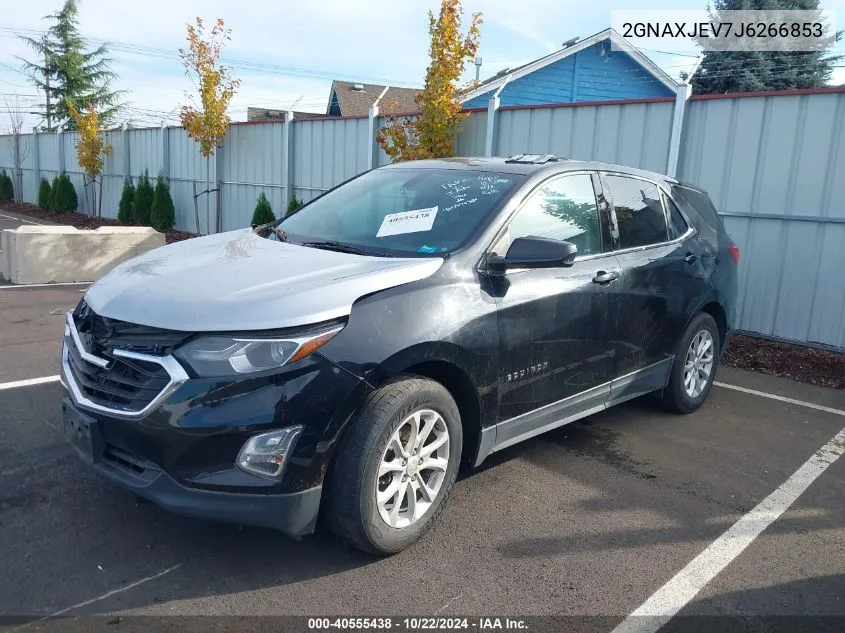 2018 Chevrolet Equinox Lt VIN: 2GNAXJEV7J6266853 Lot: 40555438