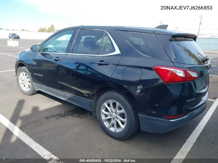 2018 Chevrolet Equinox Lt VIN: 2GNAXJEV7J6266853 Lot: 40555438