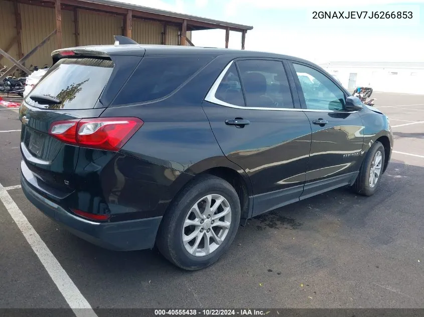 2018 Chevrolet Equinox Lt VIN: 2GNAXJEV7J6266853 Lot: 40555438