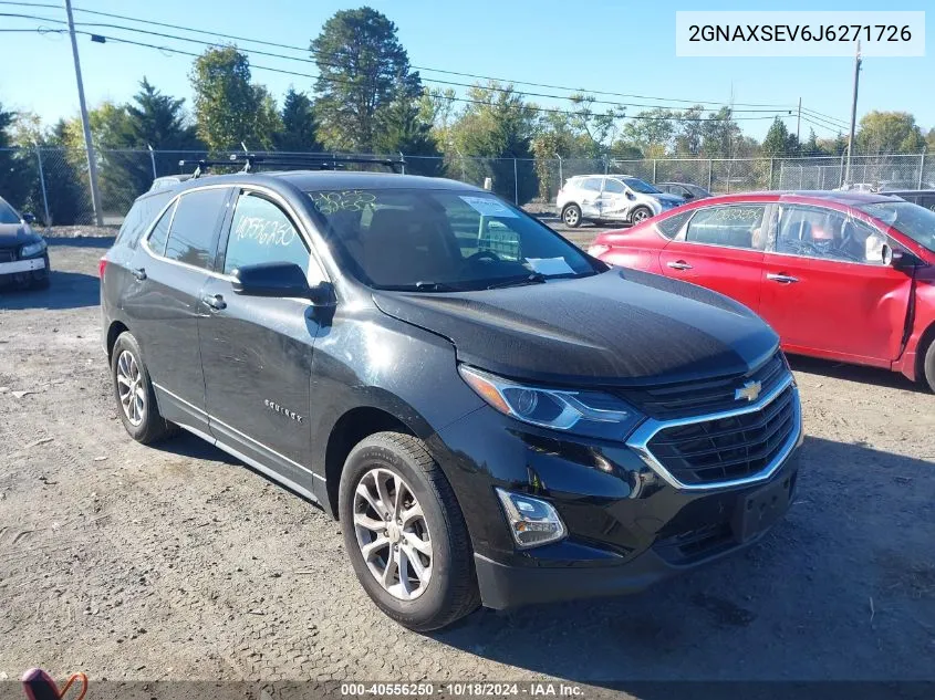 2018 Chevrolet Equinox Lt VIN: 2GNAXSEV6J6271726 Lot: 40556250