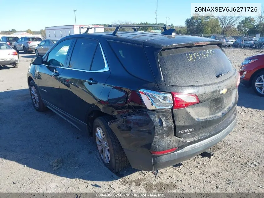 2018 Chevrolet Equinox Lt VIN: 2GNAXSEV6J6271726 Lot: 40556250