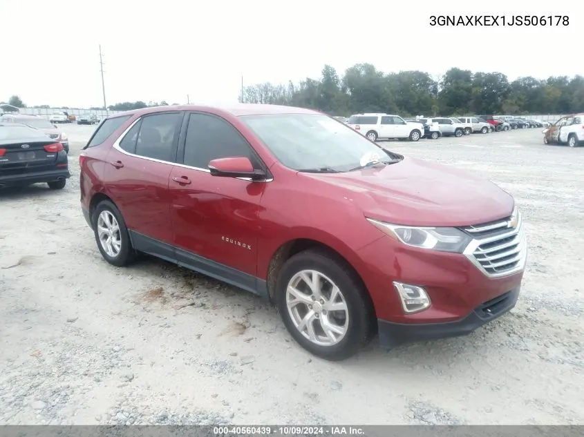 3GNAXKEX1JS506178 2018 Chevrolet Equinox Lt