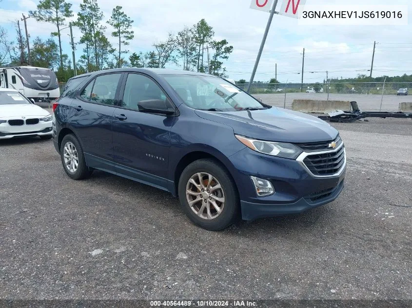 2018 Chevrolet Equinox Ls VIN: 3GNAXHEV1JS619016 Lot: 40564489