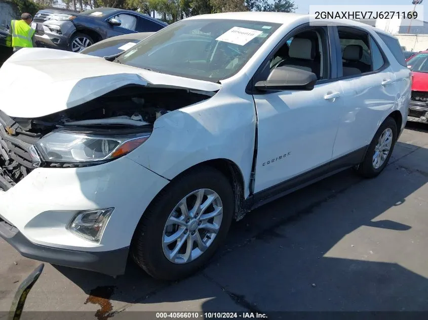 2018 Chevrolet Equinox Ls VIN: 2GNAXHEV7J6271169 Lot: 40566010