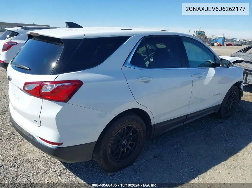 2018 Chevrolet Equinox Lt VIN: 2GNAXJEV6J6262177 Lot: 40566435