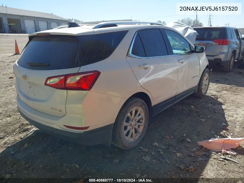 2018 Chevrolet Equinox Lt VIN: 2GNAXJEV5J6157520 Lot: 40568777