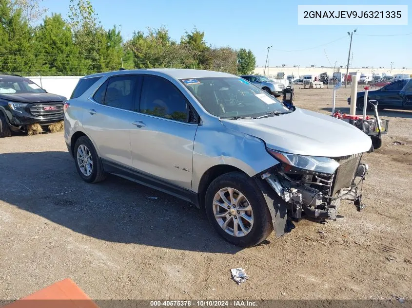 2018 Chevrolet Equinox Lt VIN: 2GNAXJEV9J6321335 Lot: 40575378