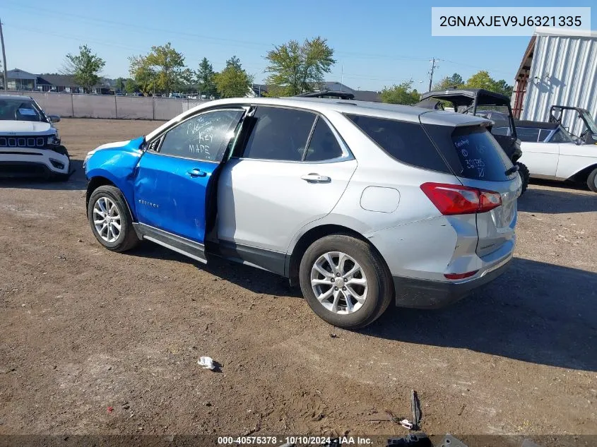 2018 Chevrolet Equinox Lt VIN: 2GNAXJEV9J6321335 Lot: 40575378