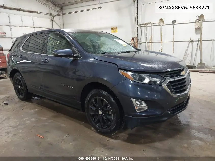 2018 Chevrolet Equinox Lt VIN: 3GNAXSEV6JS638271 Lot: 40585015