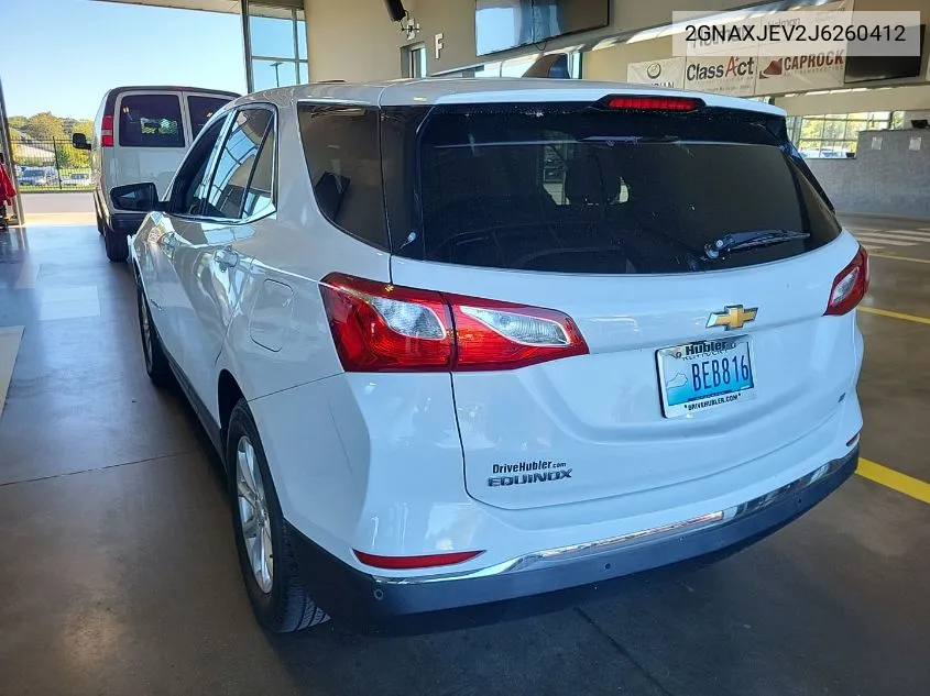 2018 Chevrolet Equinox Lt VIN: 2GNAXJEV2J6260412 Lot: 40588995