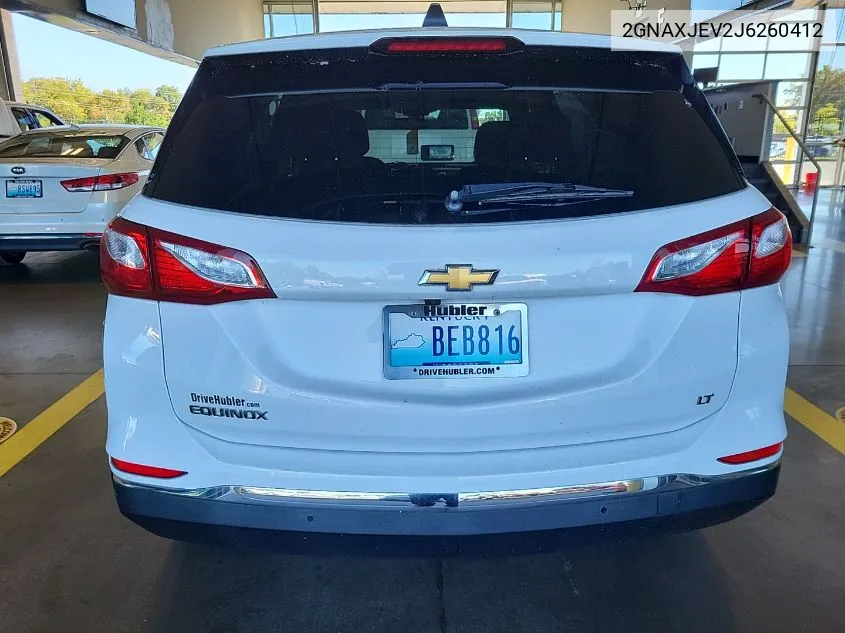 2018 Chevrolet Equinox Lt VIN: 2GNAXJEV2J6260412 Lot: 40588995