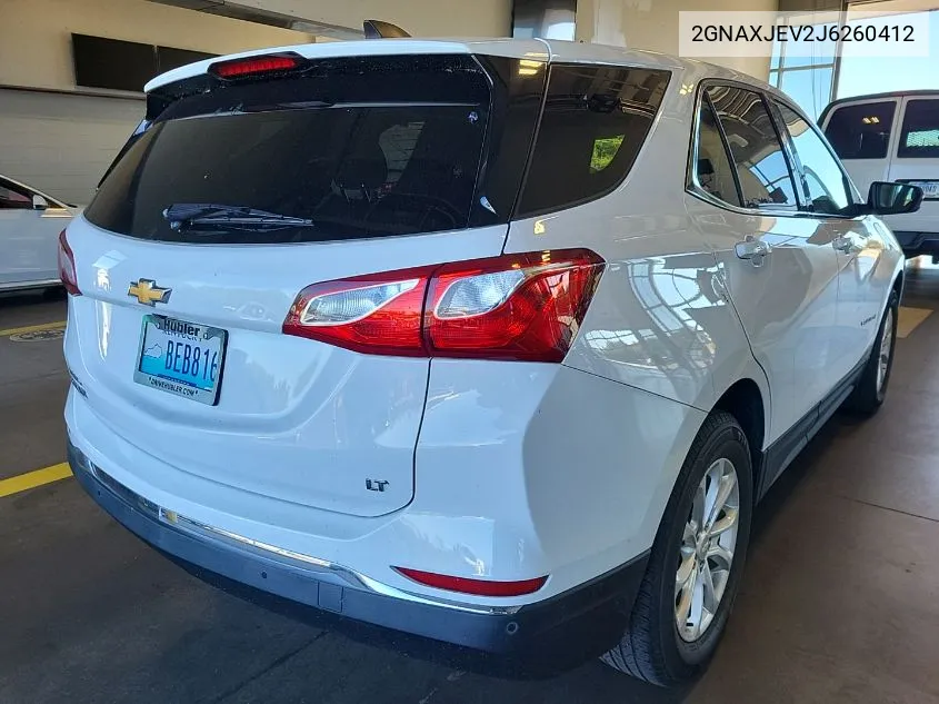 2018 Chevrolet Equinox Lt VIN: 2GNAXJEV2J6260412 Lot: 40588995