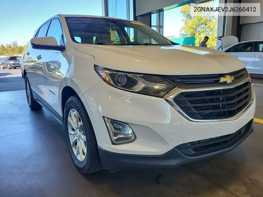 2018 Chevrolet Equinox Lt VIN: 2GNAXJEV2J6260412 Lot: 40588995