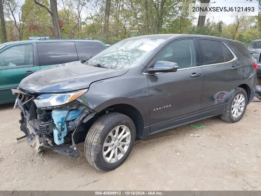 2018 Chevrolet Equinox Lt VIN: 2GNAXSEV5J6121493 Lot: 40589912