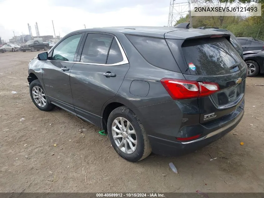 2018 Chevrolet Equinox Lt VIN: 2GNAXSEV5J6121493 Lot: 40589912