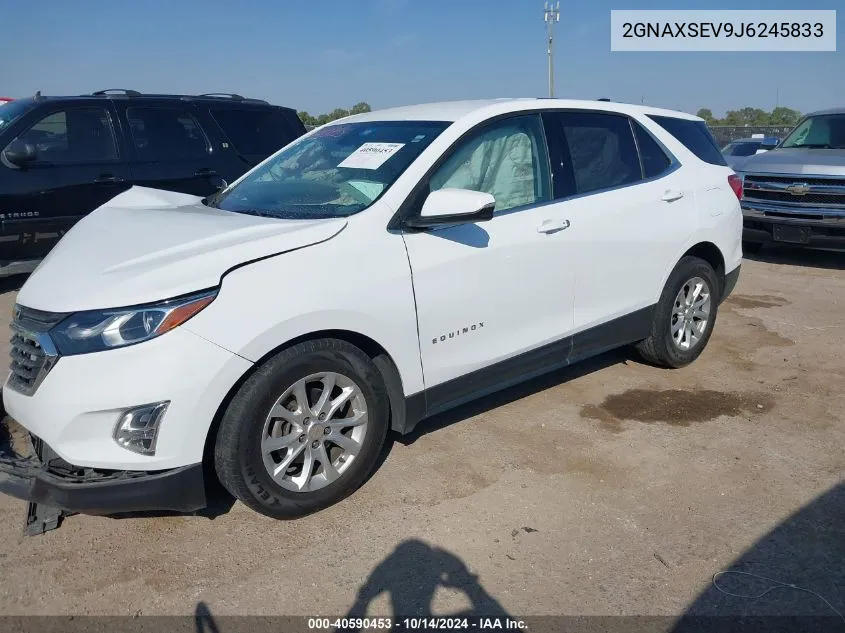 2018 Chevrolet Equinox Lt VIN: 2GNAXSEV9J6245833 Lot: 40590453