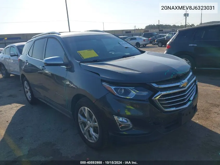 2018 Chevrolet Equinox Premier VIN: 2GNAXMEV8J6323031 Lot: 40593988