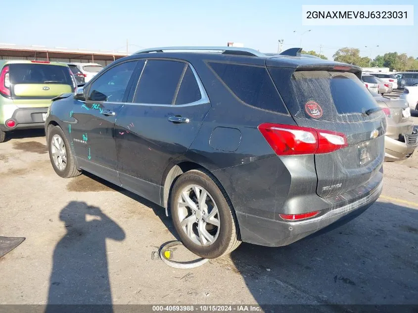 2018 Chevrolet Equinox Premier VIN: 2GNAXMEV8J6323031 Lot: 40593988