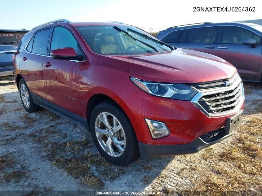 2018 Chevrolet Equinox Lt VIN: 2GNAXTEX4J6264362 Lot: 40594945